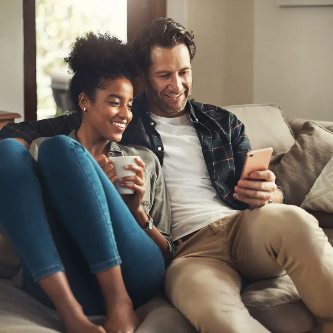 Couple on a couch
